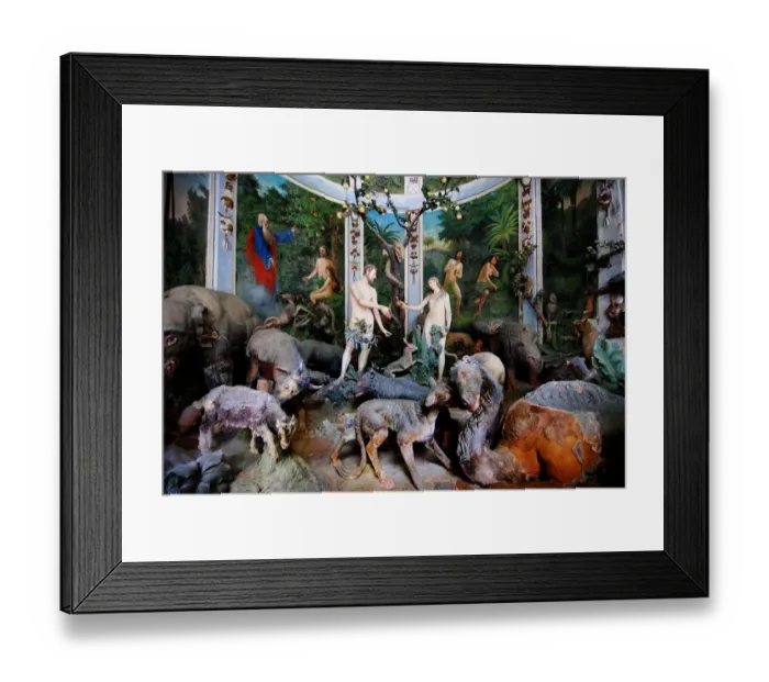 Framed Print : Adam and Eve (original sin) chapel Framed Print : Adam and Eve (original sin) chapel