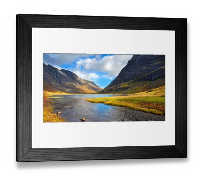 Framed Print : Glencoe Mountain View Scotland Framed Print : Glencoe Mountain View Scotland