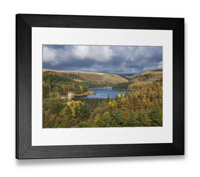 Framed Print : Autumn scenery in the Upper Derwent valley, Derbyshire Framed Print : Autumn scenery in the Upper Derwent valley, Derbyshire