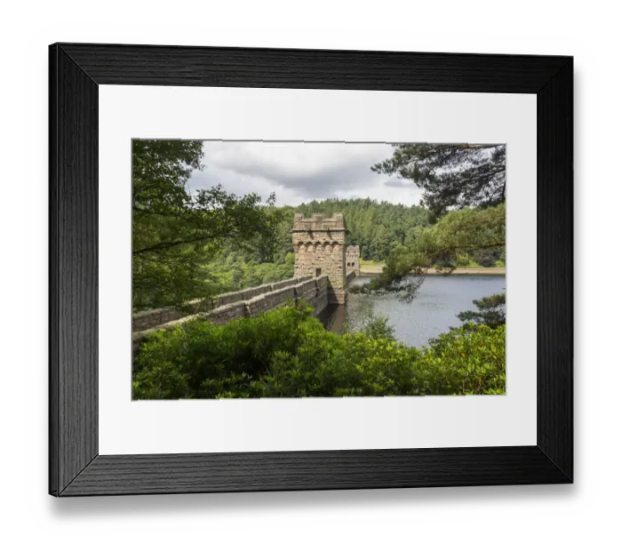 Framed Print : Howden Dam, Derwent Valley, Derbyshire, England Framed Print : Howden Dam, Derwent Valley, Derbyshire, England