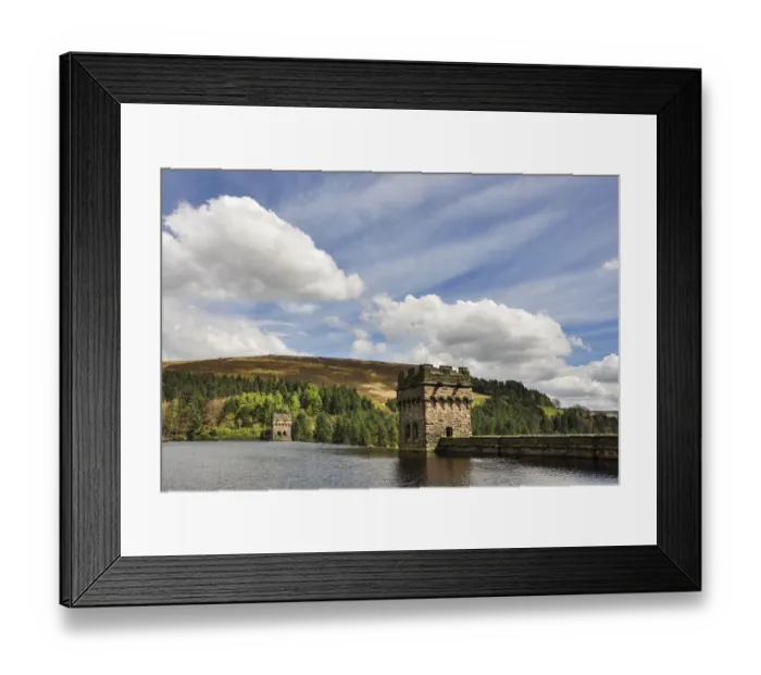 Framed Print : Derwent dam, Derbyshire, England Framed Print : Derwent dam, Derbyshire, England