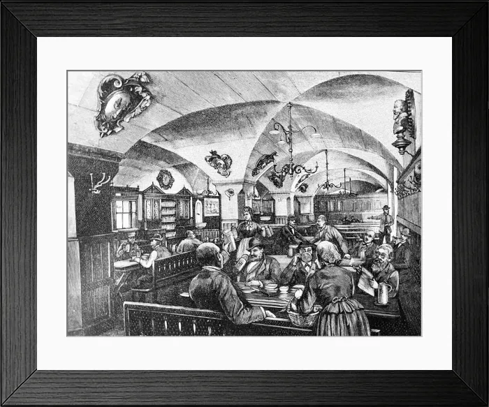 Framed Print : Inside the Munich Hofbrauhaus Framed Print : Inside the Munich Hofbrauhaus