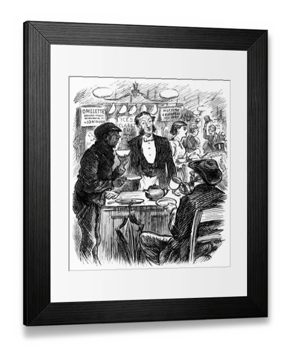 Framed Print : Customers in a Victorian hostelry Framed Print : Customers in a Victorian hostelry