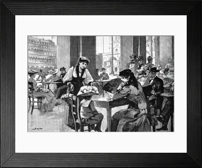 Framed Print : A spring midday on the Piazza San Marco in Venice Framed Print : A spring midday on the Piazza San Marco in Venice