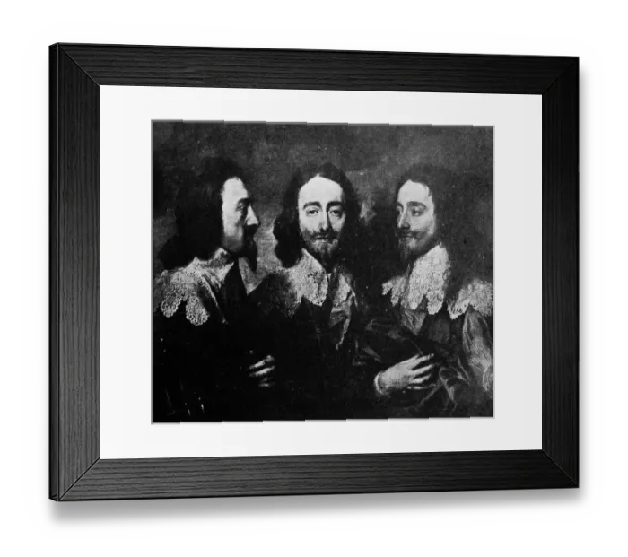 Framed Print : Antique art painting illustration: Sir Anthony Van Dyck - Portrait de Charles I Framed Print : Antique art painting illustration: Sir Anthony Van Dyck - Portrait de Charles I
