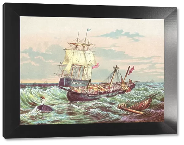 USS Constitution vs HMS Guerriere During the War of 1812 - 19th Century