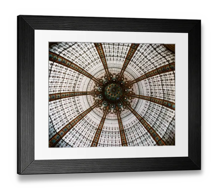 Framed Print : Domed Central Area Of Galeries Lafayette, Paris, France Framed Print : Domed Central Area Of Galeries Lafayette, Paris, France