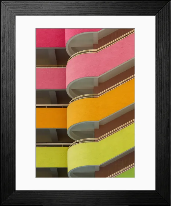 Framed Print : Abstract of a colourful building Framed Print : Abstract of a colourful building
