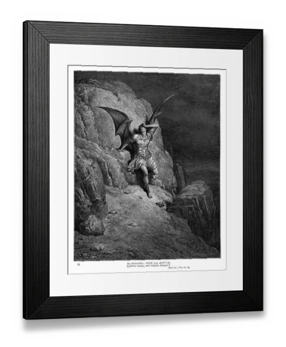Framed Print : Infinite wrath and infinite despair 1885 Framed Print : Infinite wrath and infinite despair 1885