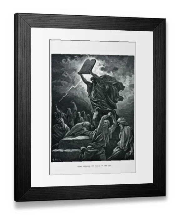 Framed Print : Moses breaking tables of the law Framed Print : Moses breaking tables of the law