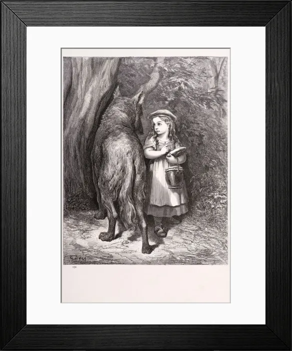 Framed Print : Little red riding hood Framed Print : Little red riding hood