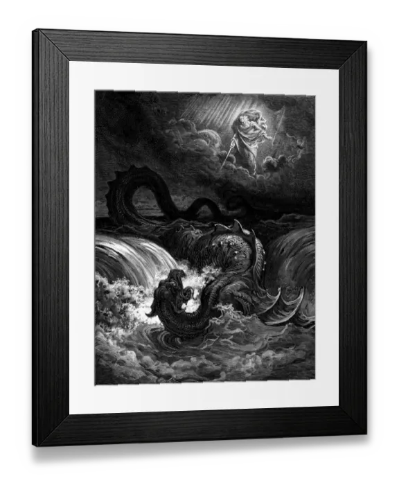 Framed Print : Destruction of the Leviathan