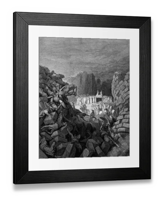 Framed Print : walls of Jericho Framed Print : walls of Jericho