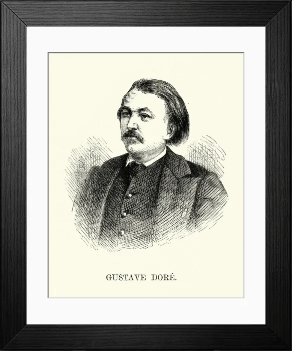 Framed Print : Portrait of Gustave Dore Framed Print : Portrait of Gustave Dore