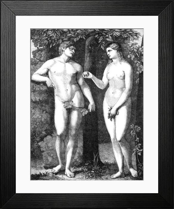 Framed Print : adam and eva Framed Print : adam and eva