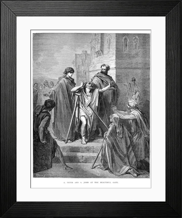 Framed Print : Peter and John at the Beautiful Gate Framed Print : Peter and John at the Beautiful Gate