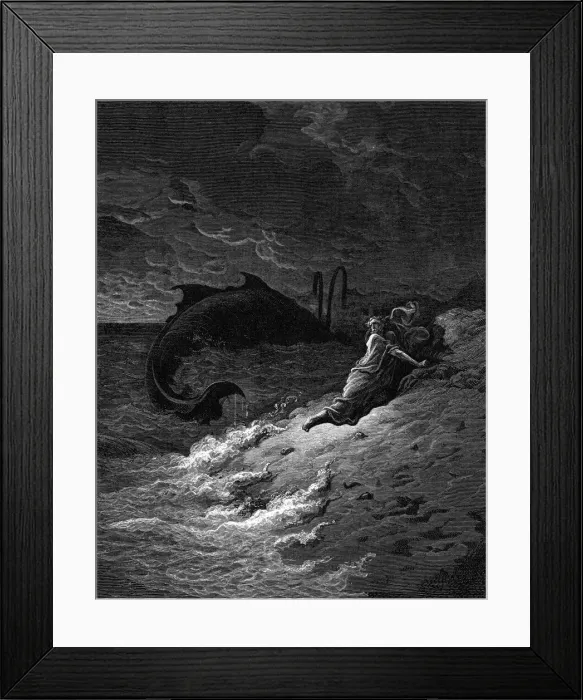 Framed Print : Jonah saved from the whale Framed Print : Jonah saved from the whale
