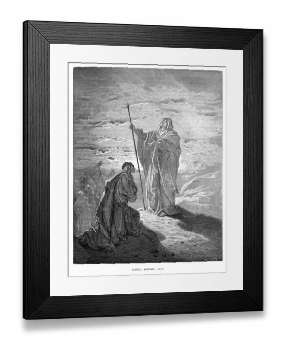 Framed Print : Samuel Blessing Saul Framed Print : Samuel Blessing Saul