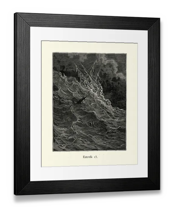 Framed Print : Ship sailing though stormy seas Framed Print : Ship sailing though stormy seas