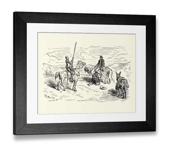 Framed Print : Don Quixote and Sancho Panza Framed Print : Don Quixote and Sancho Panza