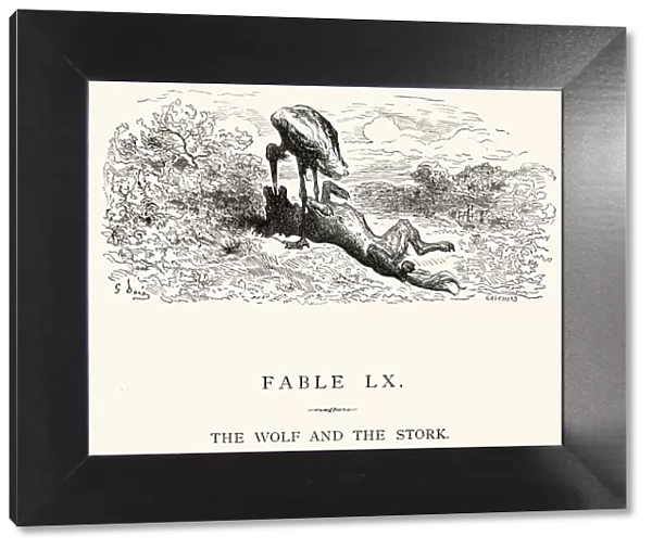 La Fontaines Fables - Wolf and the Stork