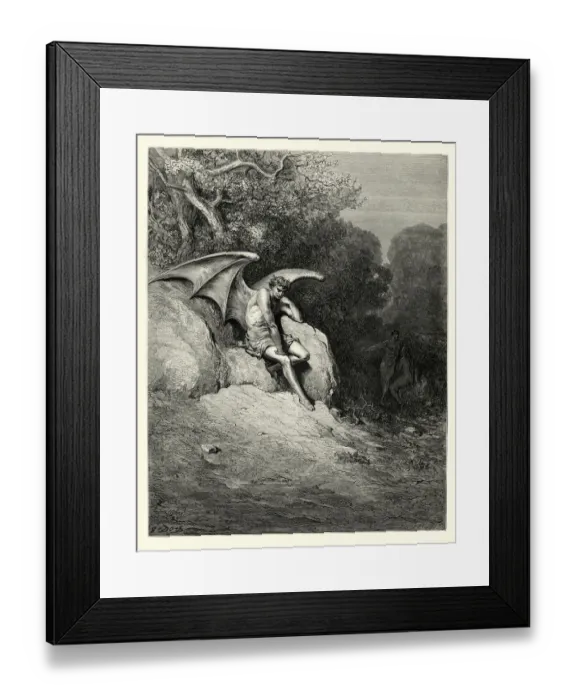 Framed Print : Miltons Paradise Lost - O Earth, how like to Heaven Framed Print : Miltons Paradise Lost - O Earth, how like to Heaven