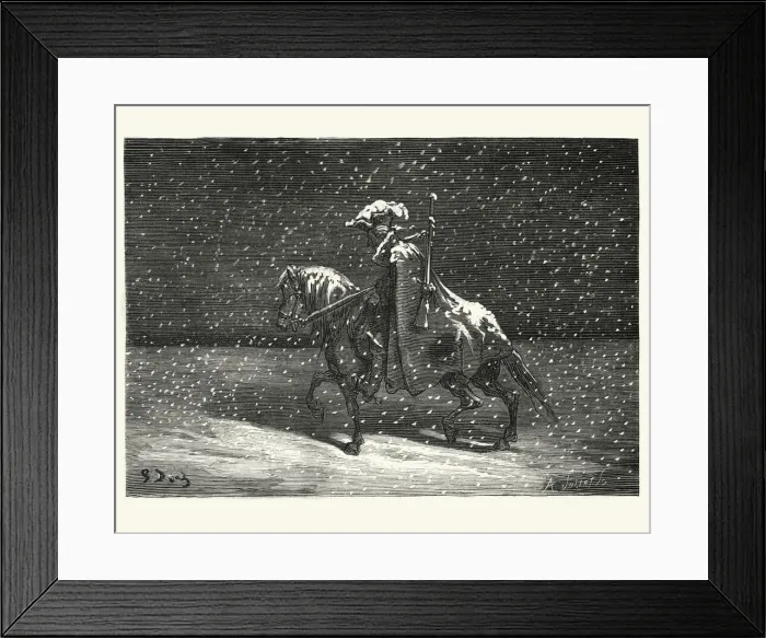 Framed Print : Adventures of Baron Munchausen by Gustave Dore Framed Print : Adventures of Baron Munchausen by Gustave Dore