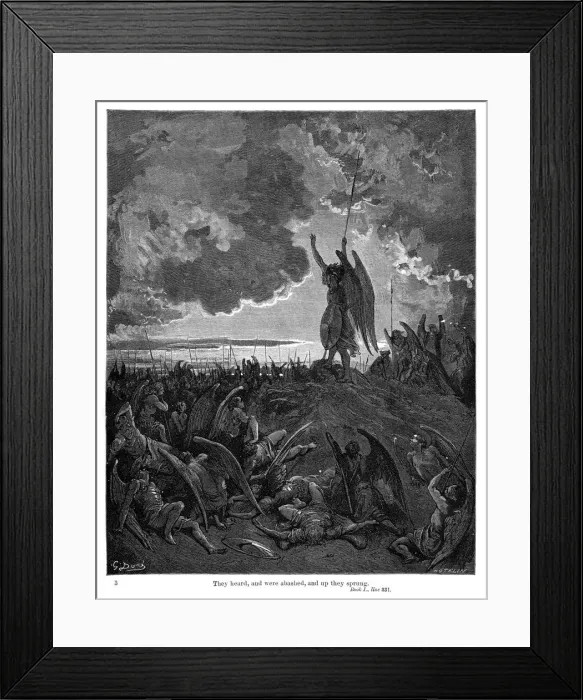 Framed Print : They heard and were abashed 1885 Framed Print : They heard and were abashed 1885