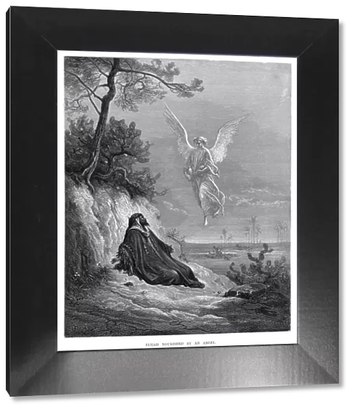 Elijah nourished by an angel 1870