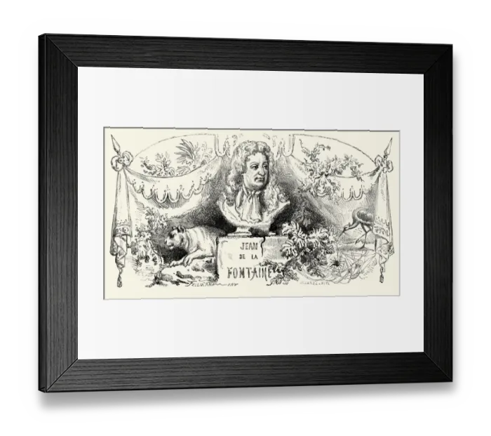Framed Print : La Fontaines Fables Framed Print : La Fontaines Fables