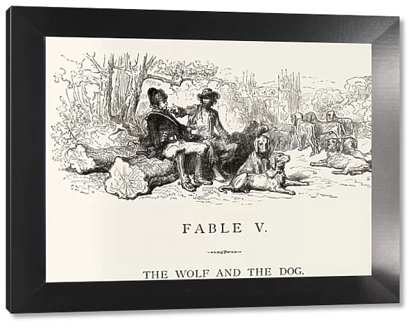 La Fontaines Fables - Wolf and the Dog