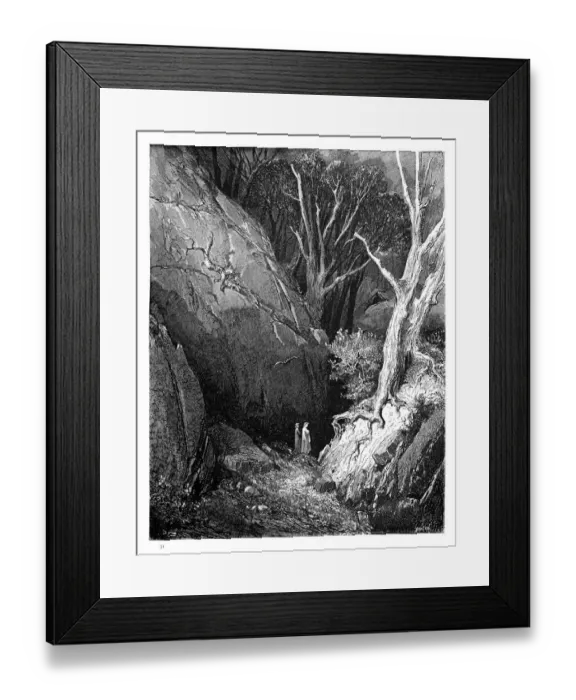 Framed Print : The inferno engraving Framed Print : The inferno engraving