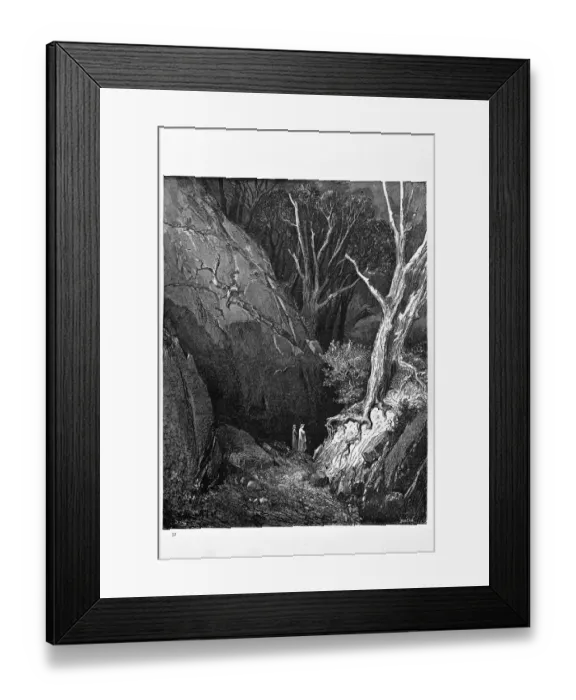 Framed Print : Dante and his Guide Framed Print : Dante and his Guide