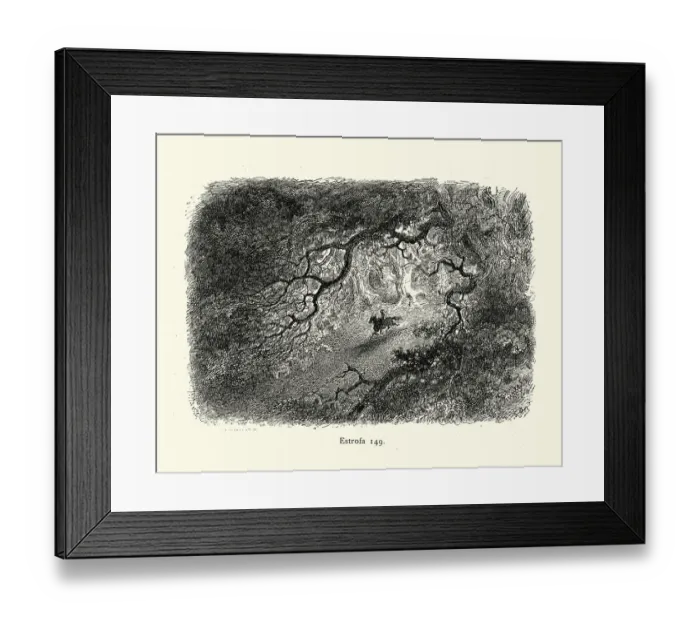 Framed Print : Knight on horseback riding through dark haunted forest, Quest, Fantasy, Adventure Framed Print : Knight on horseback riding through dark haunted forest, Quest, Fantasy, Adventure