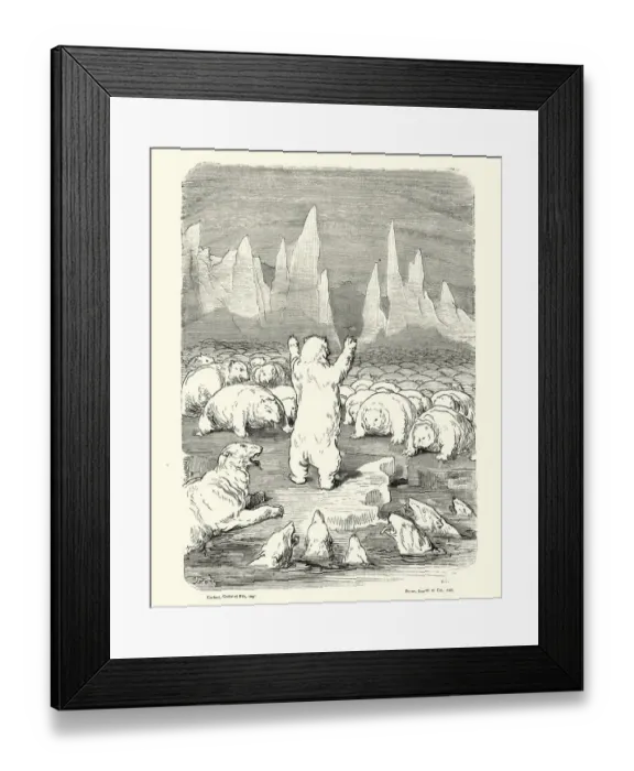 Framed Print : Adventures of Baron Munchausen, the whole herd came round me Framed Print : Adventures of Baron Munchausen, the whole herd came round me