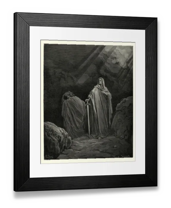 Framed Print : Miltons Paradise Lost - they both betook them several ways Framed Print : Miltons Paradise Lost - they both betook them several ways
