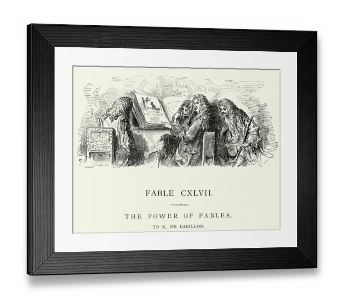 Framed Print : La Fontaines Fables - The Power of Fables Framed Print : La Fontaines Fables - The Power of Fables