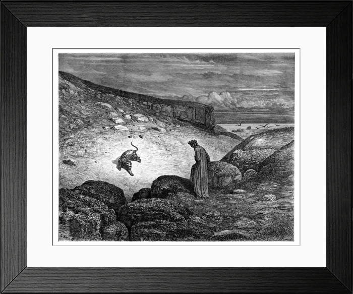 Framed Print : Dante meets the panther Framed Print : Dante meets the panther