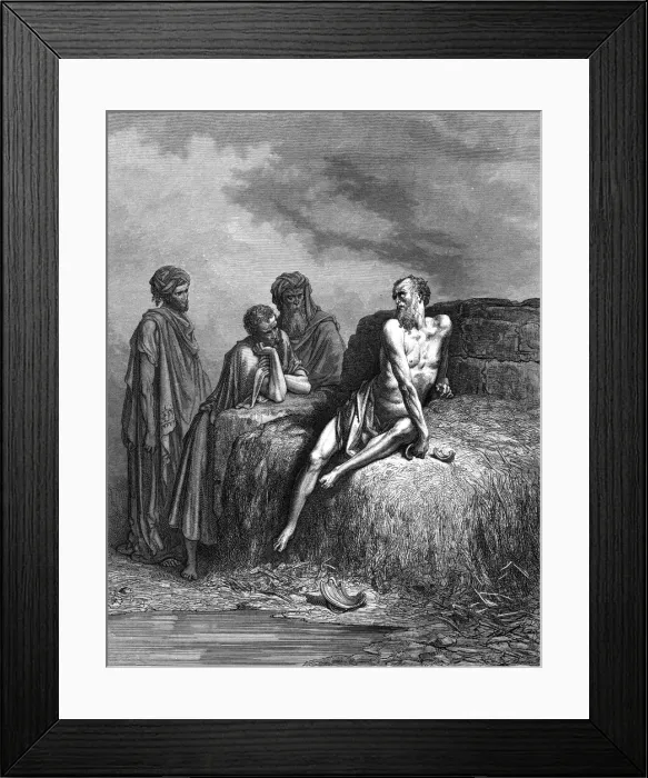 Framed Print : Job speaks Framed Print : Job speaks