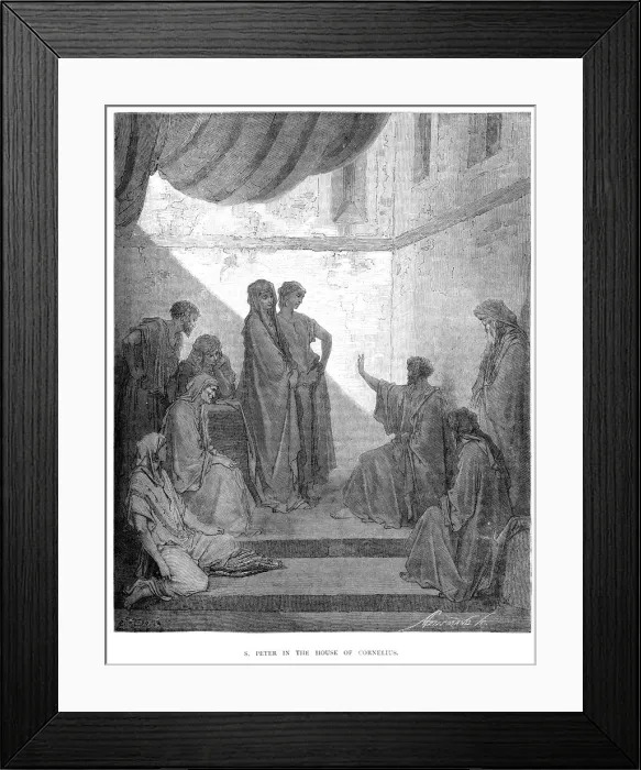 Framed Print : Saint Peter in the House of Cornelius Framed Print : Saint Peter in the House of Cornelius
