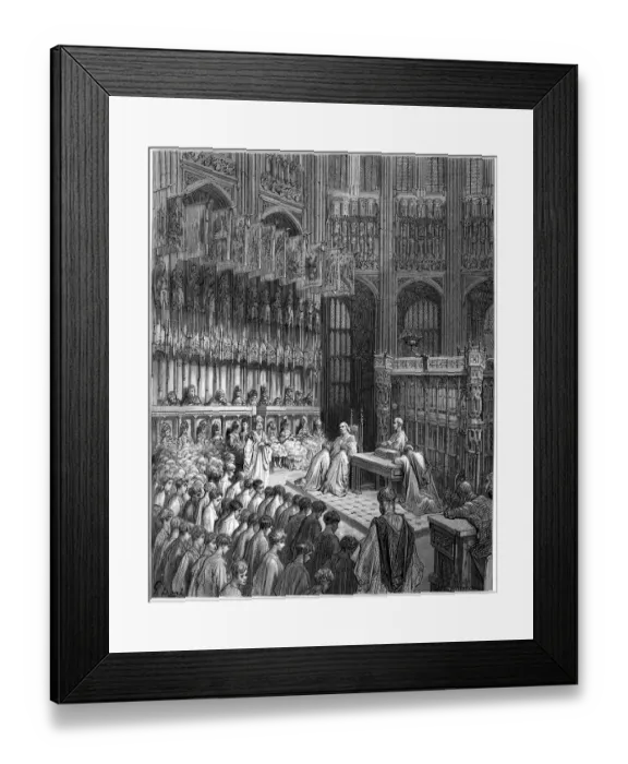 Framed Print : Victorian London - Westminster Confirmation Framed Print : Victorian London - Westminster Confirmation