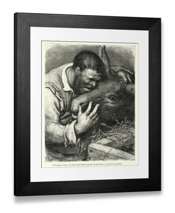 Framed Print : Don Quixote - Sancho Panza and his faithful companion Framed Print : Don Quixote - Sancho Panza and his faithful companion