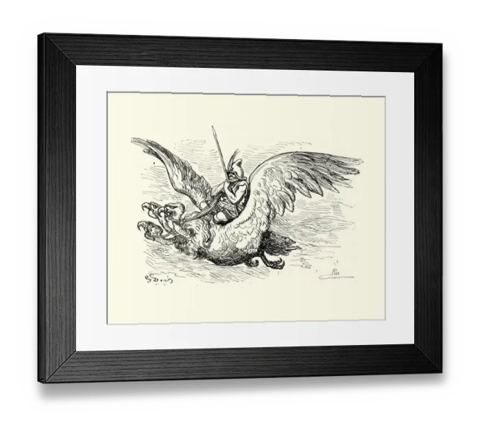 Framed Print : Adventures of Baron Munchausen, Warrior of the Moon