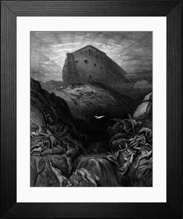 Framed Print : The Ark rests on dry land Framed Print : The Ark rests on dry land