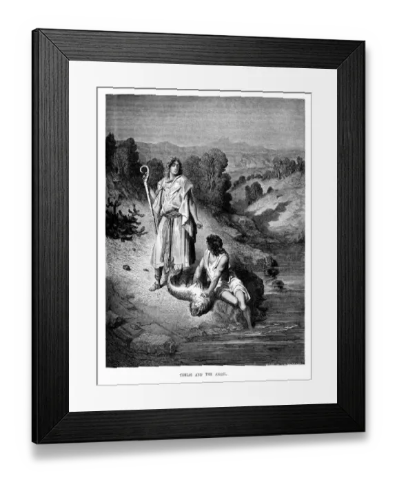 Framed Print : Tobias and the Angel