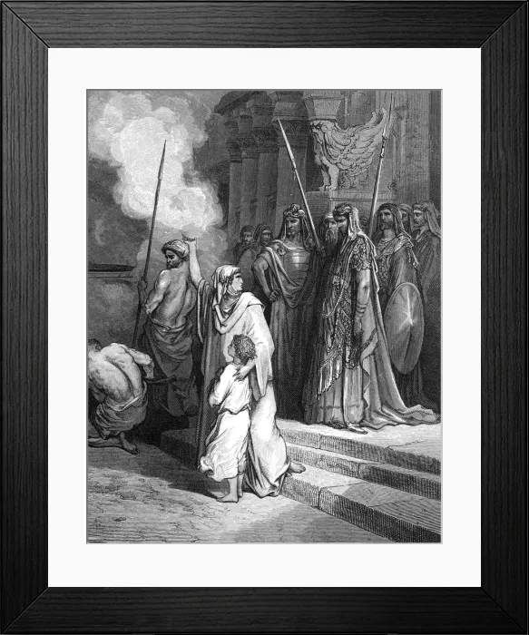 Framed Print : The courage of a mother Framed Print : The courage of a mother