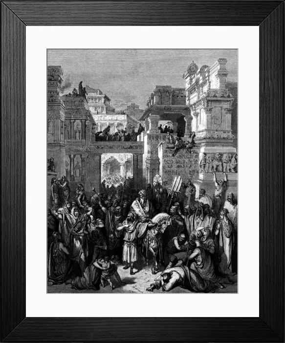 Framed Print : The triumph of Mordecai Framed Print : The triumph of Mordecai