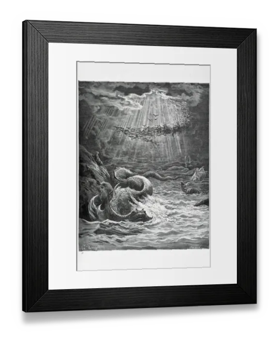 Framed Print : Creation of the fish and birds Framed Print : Creation of the fish and birds