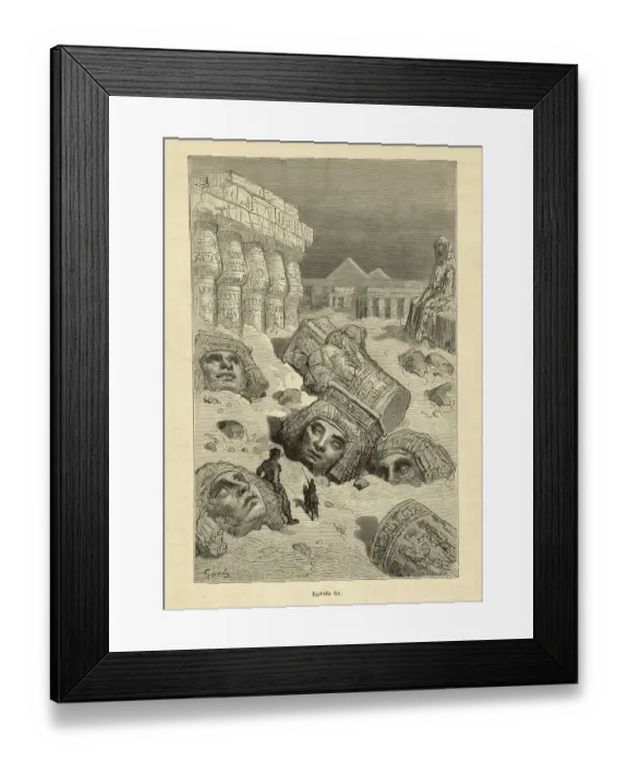 Framed Print : Among the fallen ruins of an ancient civilization, Orlando Furioso