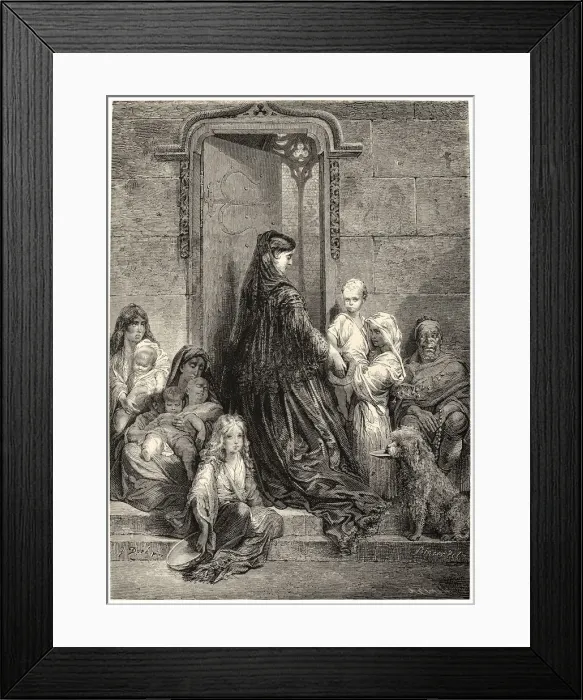 Framed Print : Blessed are the charitable ones by Gustave Dore Framed Print : Blessed are the charitable ones by Gustave Dore